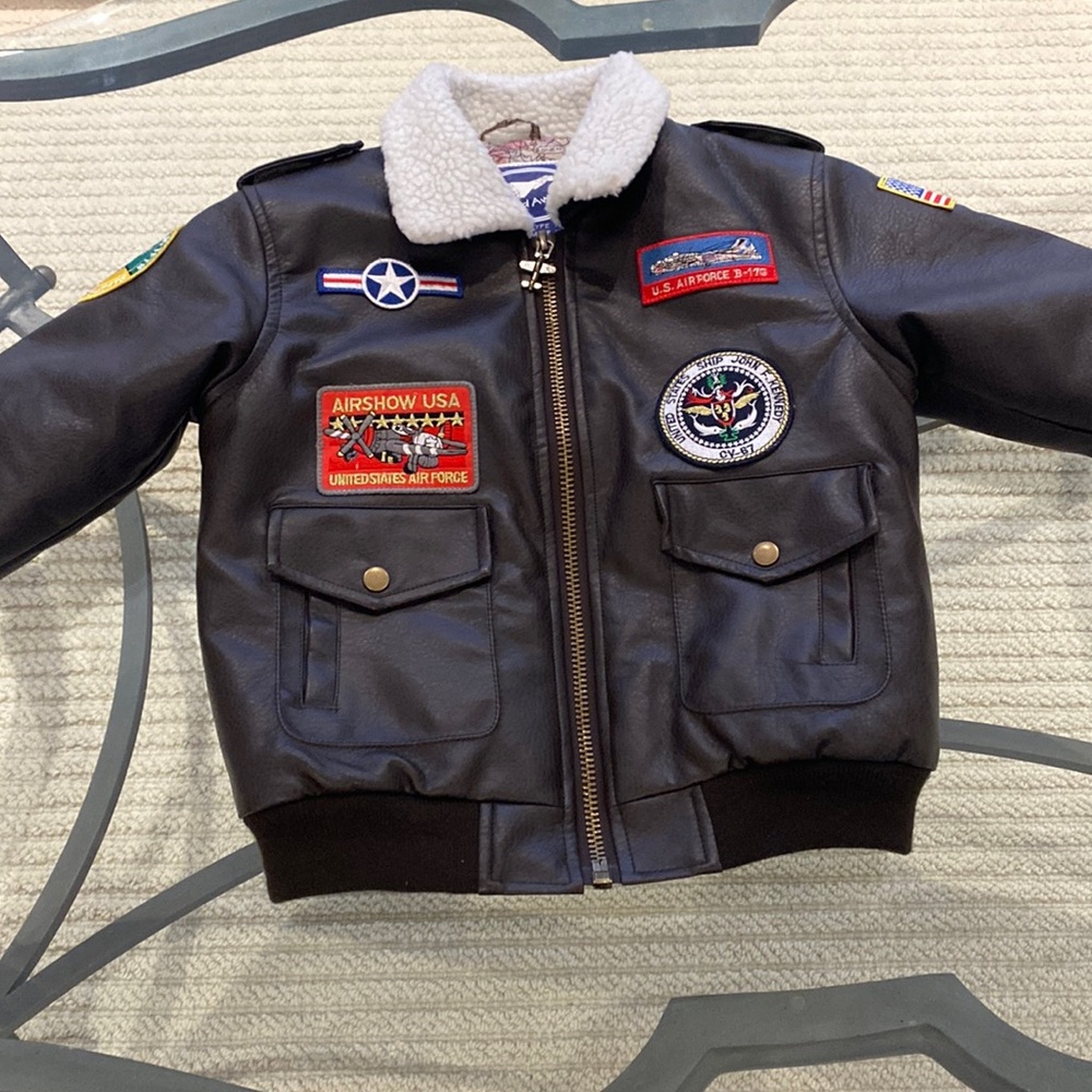 Top gun flight jacket kids